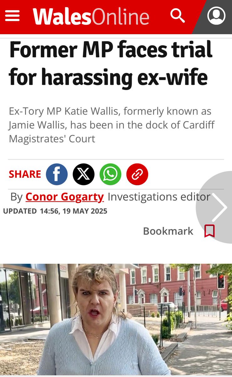 Remember the UK Tory (former) MP who came out as trans after crashing his car and fleeing the scene, amongst other shady behaviours? He’s now in court for harrassing his ex-wife - quelle surprise! Of course, it’s because he’s got mental health issues and was just seeking