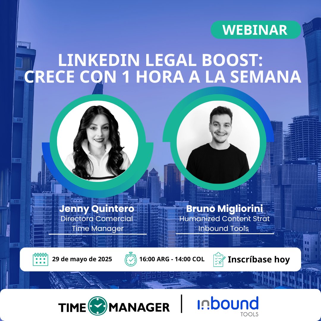 timemanagerweb's tweet image. ¡Atención, #abogados de LATAM!

Lo que estás a punto de leer puede cambiar la forma en que usás LinkedIn... para siempre.

💥 ¿Y si te dijéramos que podés hacer crecer tu marca personal y atraer clientes legales con solo 1 hora a la semana en Linkedin ?

lnkd.in/exCF37fb