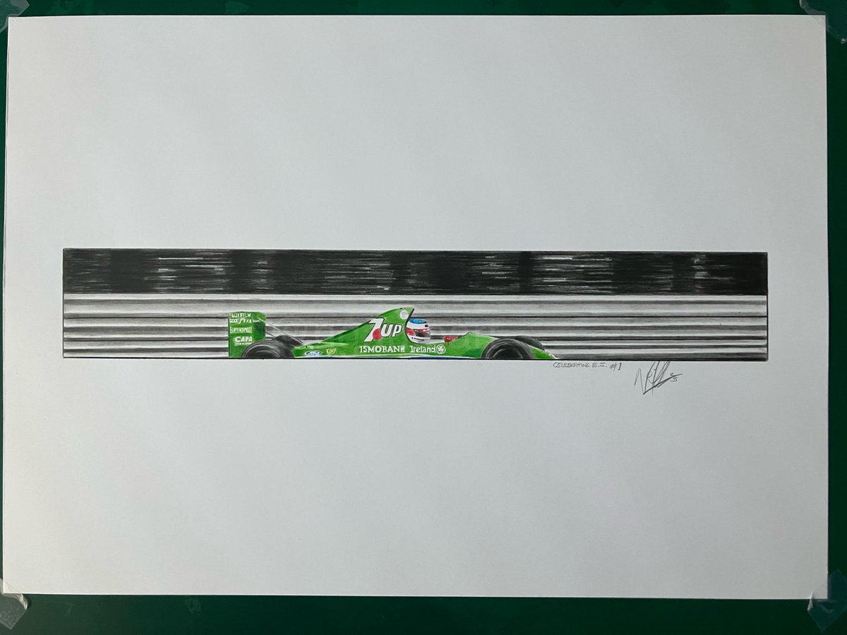 NGAutoArt's tweet photo. Hello! 

Here are four “From the Fence” drawings, which are currently sat in my drawer, longing for a wall to hang on. 

I’ll let these go for £100+p&amp;p each, as long as the buyer promises to put them on a wall. 😊

#F1 #MV1 #Schumacher #Rossi #Brock #MotoGP #V8SC  #RSLStudio https://t.co/yh93fQ03AB