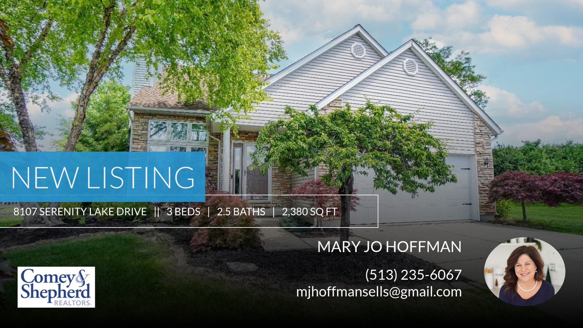 mjhoffmansells's tweet photo. 📍 New Listing 📍 Take a look at this fantastic new property that just hit the market located at 8107 Serenity Lake Drive in Middletown. Reach out here or at (513) 235-6067 for more information https://t.co/mosANUVksu https://t.co/VEtYb9h5vf