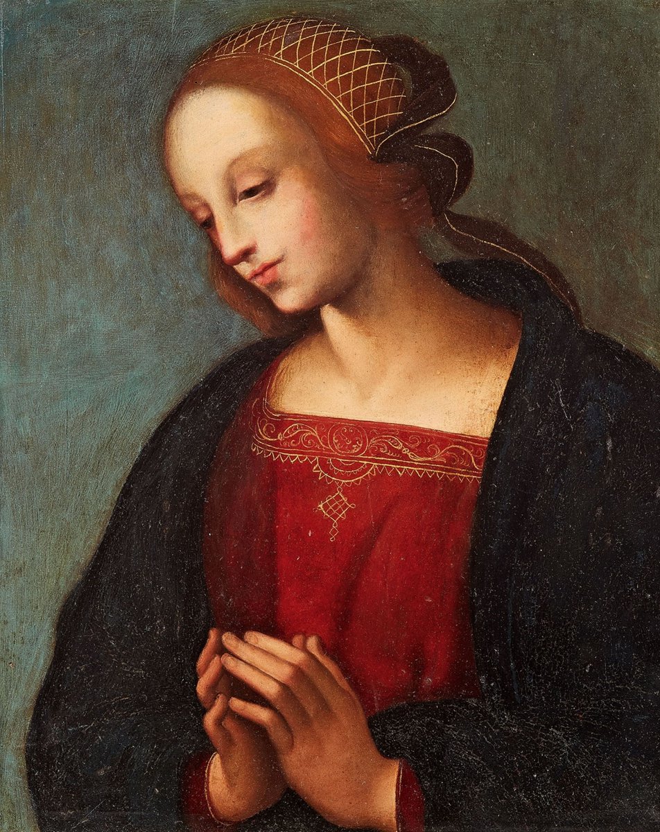 _Hohepriesterin's tweet photo. "Betende Madonna" von Pietro Perugino (geb. um 1445/1448 in Città della Pieve/Italien; gest. 1523 in Fontignano bei Perugia/Italien)
#art 
#Gottesmutter
#MarienmonatMai
#Maikönigin
#HeiligeJungfrauMaria https://t.co/gZ6UdioVLu