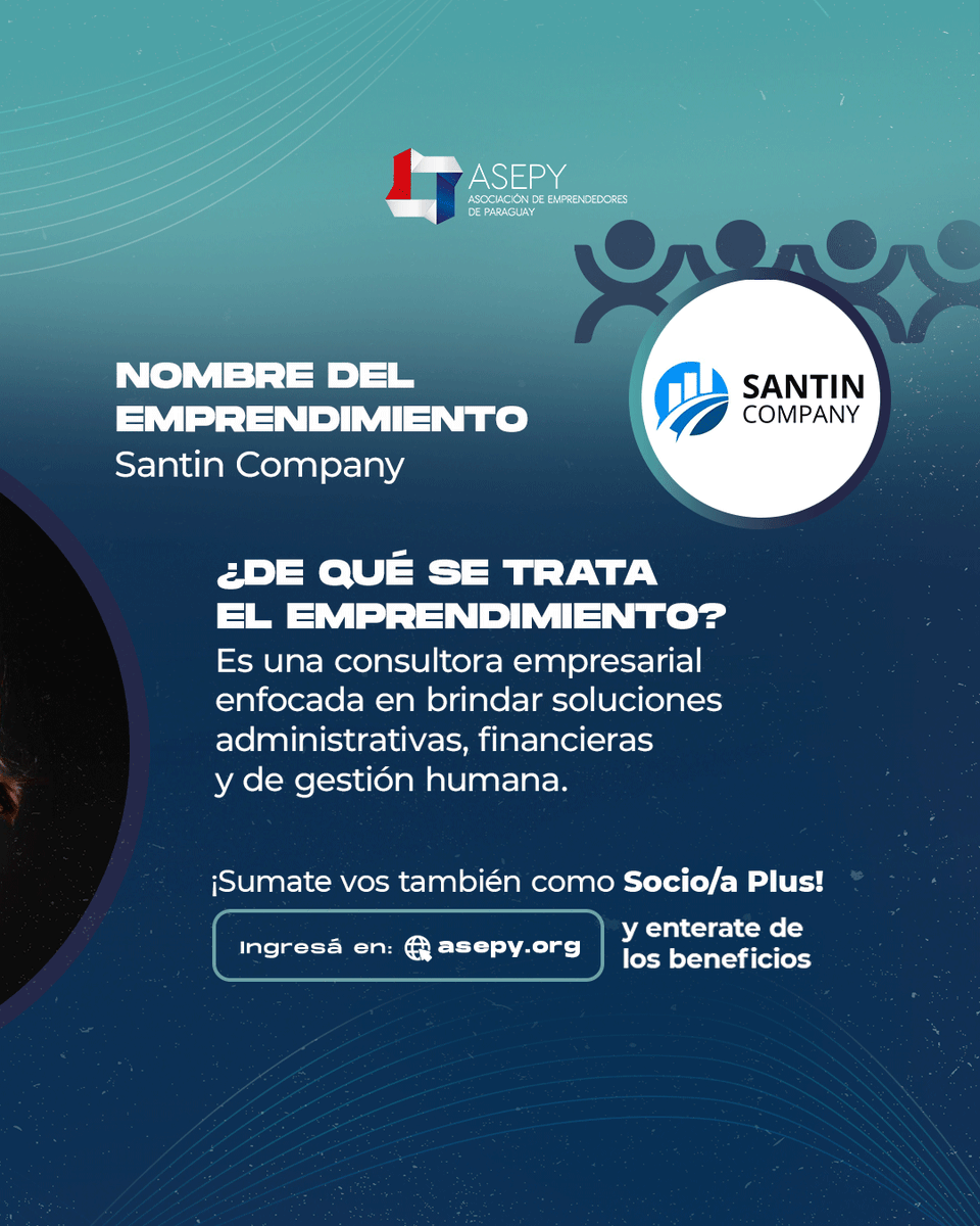 ¡Damos la bienvenida a Lorena Santin como socia PLUS! ✨

➡️ Lorena es Directora de Santin Company 🚀

➡️ Santin Company es una consultora empresarial enfocada en brindar soluciones administrativas, financieras y de gestión humana.

📲 Más info: @santincompany