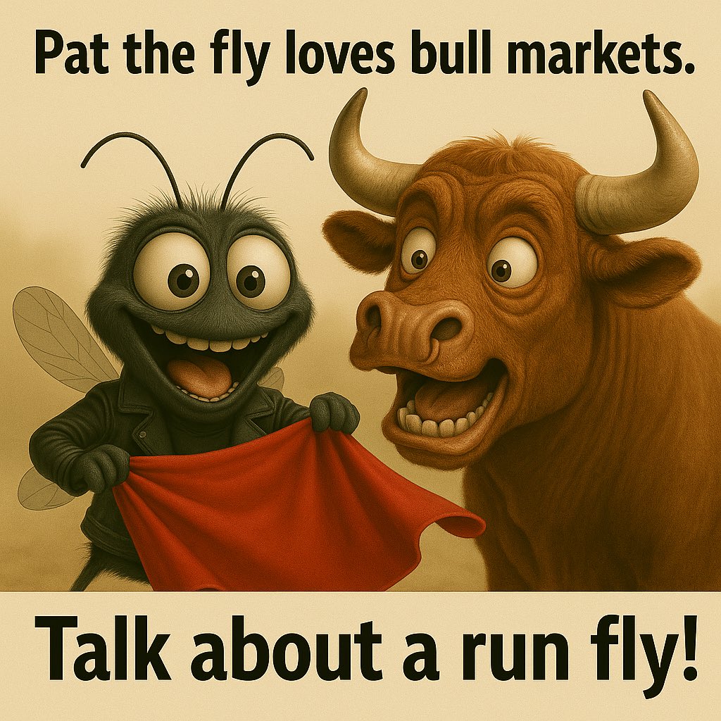 rundotfly's tweet photo. It’s called a bull run.
But Pat?
He made it a Run Fly.
Even the bull asked for tips!
Talk about a Run Fly.
#runfly #defly #bullmarket #radix #memecoin #meme #nft https://t.co/1yVols8HIX