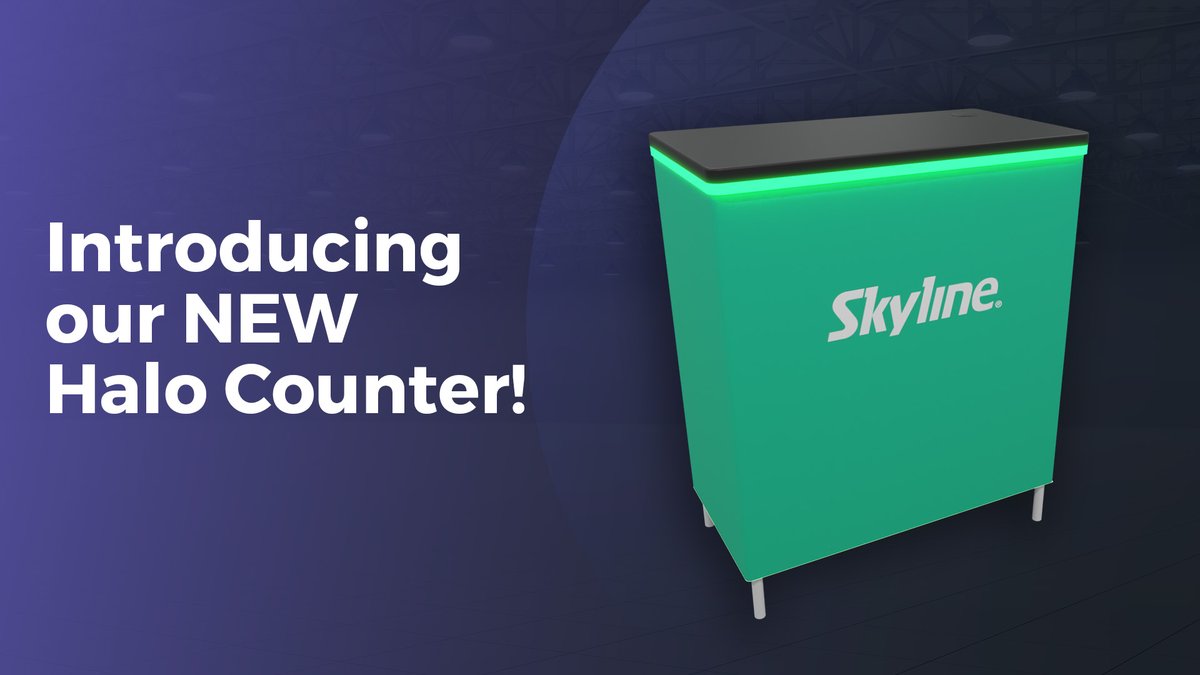 SkylineExhibits's tweet image. Introducing Skyline's Halo Counter — the industry's first high-quality, portable table with integrated LED edge lighting. Lightweight, durable &amp;amp; stunningly functional workspace for trade shows.
hubs.ly/Q03nd5Ct0

#EventProfs #TradeShow #BoothDesign #ExperientialMarketing