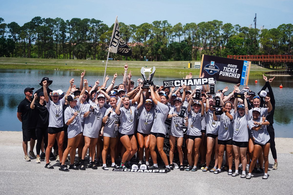 ChargeOnFund's tweet image. We’re proud to celebrate @UCF_Rowing — your @Big12Conference champs! 🏆 Their hard work paid off and they earned this trophy. Let’s keep the momentum going!
Support the team: givecampus.com/0o0prc 💛⚔️