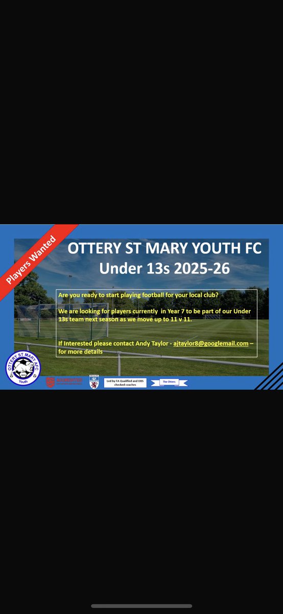 Ottery St Mary AFC (@otterystmaryafc) on Twitter photo 