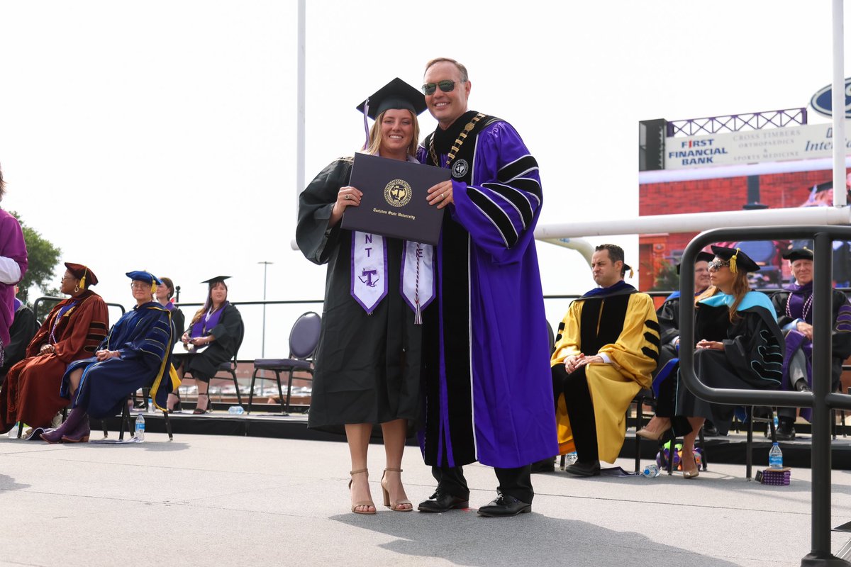 TarletonSB's tweet photo. FROM TURNING TWO TO SAVING LIVES 🩺
Congratulations to Tristyn on receiving her bachelor’s in nursing!!
#NeverEnough | #TarletonStateAlum https://t.co/GlsgEXrr8W
