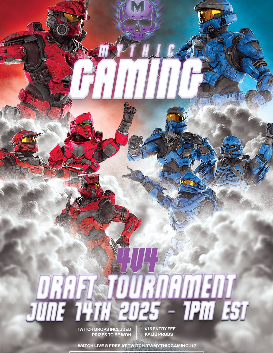 🔥It is that time again! 🔥JUNE 14th 2025

Sign Up Here! 
forms.gle/dy9Lzk5ozojSqK…

Entry Fee $15 USD 

50% of Entry Fees go to support the Mythic Gaming Roster!

Thank you <a href="/FM_MEDIA_DESIGN/">FM MEDIA</a> for the graphic!