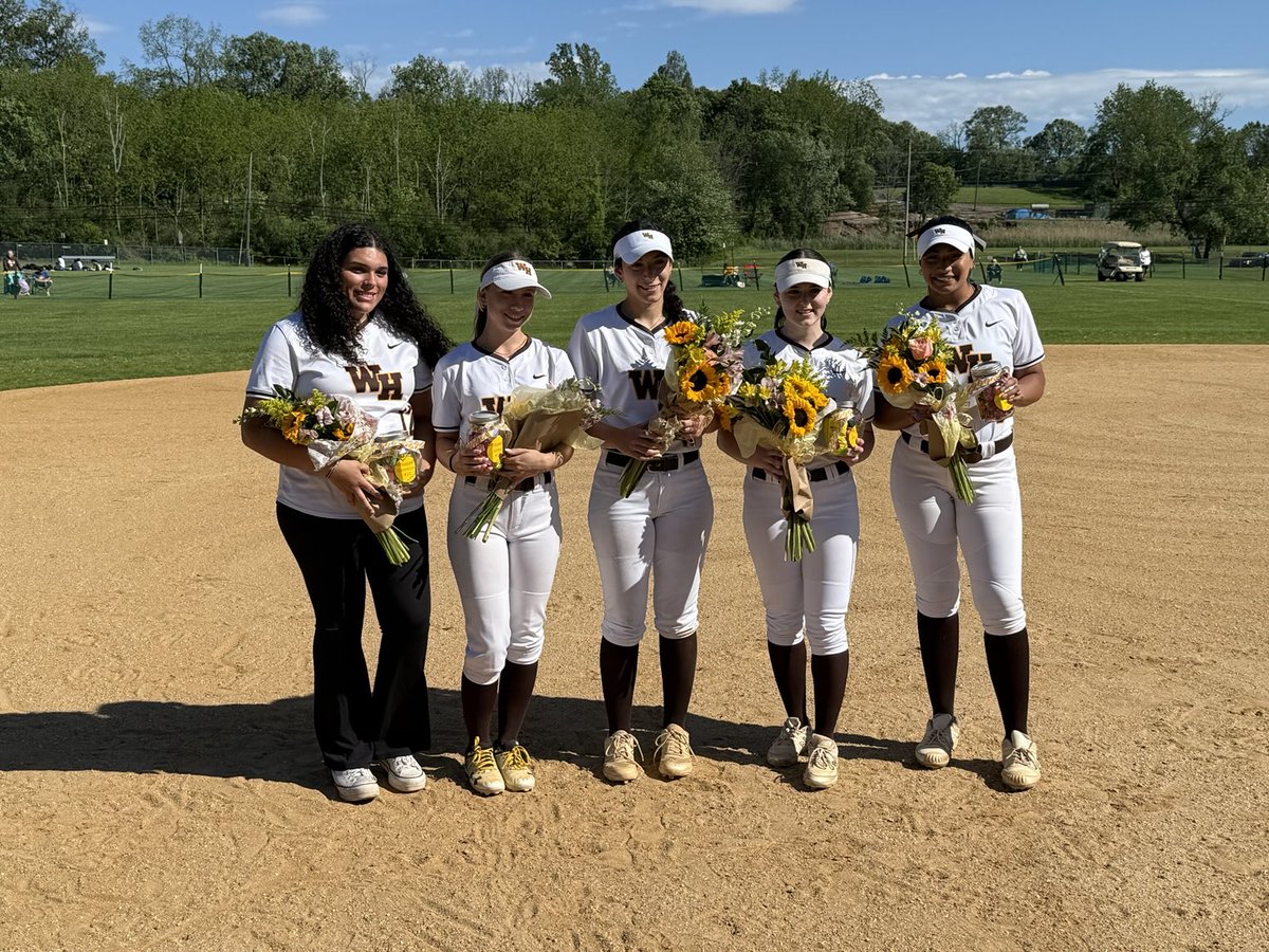 Congrats to our senior softball players and good luck today against Warren Hills. #WarriorPride