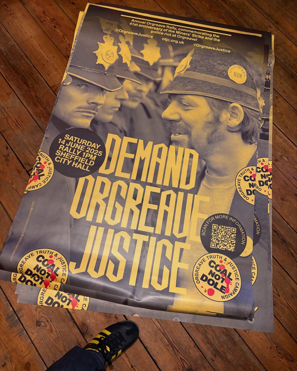Joe (@joehill100) on Twitter photo Check out 👀 our Giant Annual Orgreave March & Rally 2025 Posters that are appearing all over #Sheffield list of locations here 🔗
otjc.org.uk/orgreave-rally…
spot the and tag us in on Social Media Platforms use the #OrgreaveRally2025 <a href="/orgreavejustice/">Orgreave Justice</a> <a href="/strike_map/">Strike Map</a> <a href="/UniteEconomy/">Unite For A Workers' Economy</a> Check out 👀 our Giant Annual Orgreave March & Rally 2025 Posters that are appearing all over #Sheffield list of locations here 🔗
otjc.org.uk/orgreave-rally…
spot the and tag us in on Social Media Platforms use the #OrgreaveRally2025 <a href="/orgreavejustice/">Orgreave Justice</a> <a href="/strike_map/">Strike Map</a> <a href="/UniteEconomy/">Unite For A Workers' Economy</a>