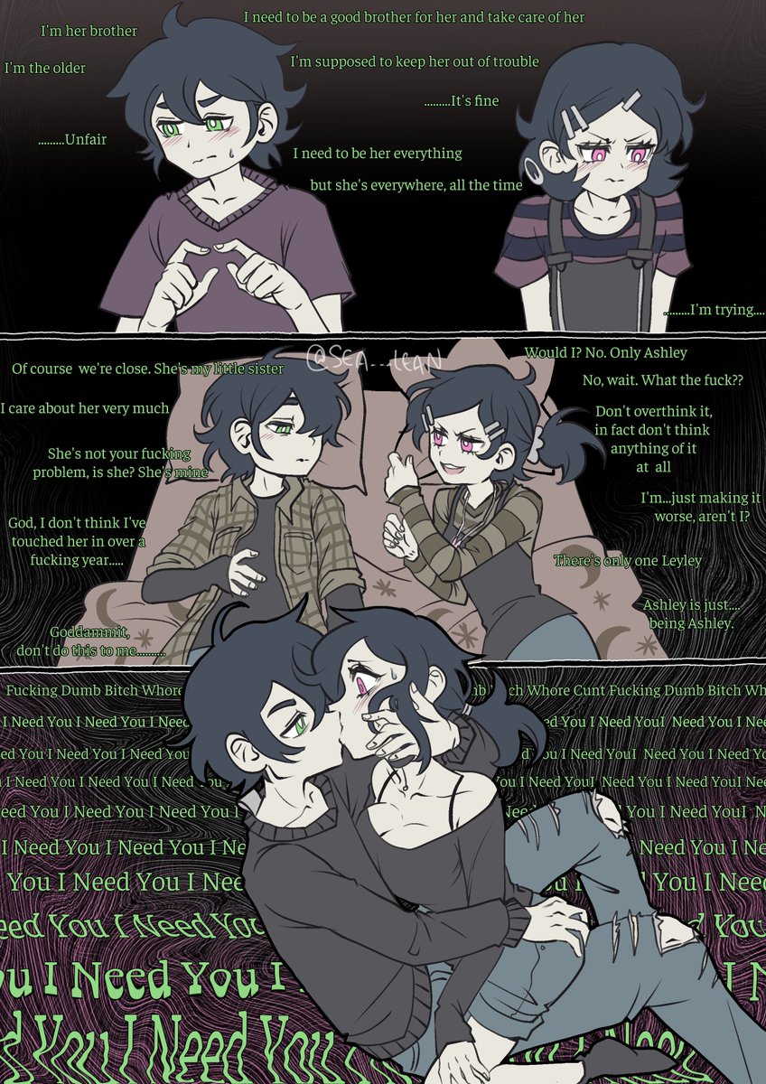 Sea___Lean's tweet photo. Obsessed with how Andrew psyche grew an obsession with his sister as a trauma response from his parent's neglect #tcoaal #gravecest #thecoffinofandyandleyley https://t.co/61AypqoGcM