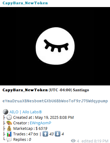 ShibaCrypto2316's tweet photo. $AILO / $SOL
Ca :   
eYmaDruaXBNesbomtGXbU6BbWooToF9rJ75Wdqypump

ALpha Channel Call:https://t.co/T9EJBAXHun

 #memecoin  #AILO https://t.co/rngJT42iUH