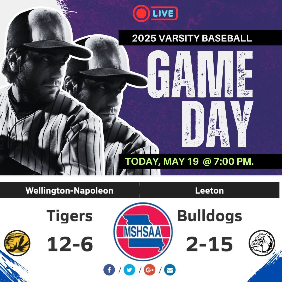 🔥𝙂𝘼𝙈𝙀𝘿𝘼𝙔
⚾️ Walnut Grove 🆚 Dadeville
📺 Live: livestream.highschoolsports.live
🗓 Today, May 19
⏰️ 7p.
<a href="/MOEducation/">Missouri DESE</a> <a href="/malkeype/">Mathew Malkey</a> <a href="/LeetonSchool/">Leeton R-X School</a> <a href="/HadenTerrill/">Haden Terrill</a> <a href="/ChaseStumfoll/">Chase Stumfoll</a> <a href="/Joe_Heater_/">Joe Heater</a> <a href="/WellNapBaseball/">Wellington-Napoleon Baseball</a> <a href="/deimeke03/">Jeff Deimeke</a>
