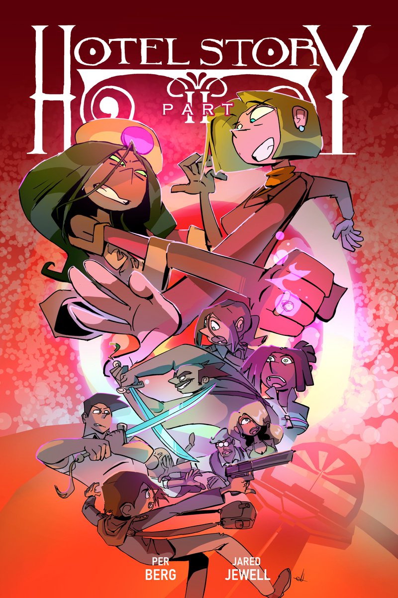 houzatosis's tweet image. My cover for the upcoming book HOTEL STORY Part Two by @Plaster_Harris and me.