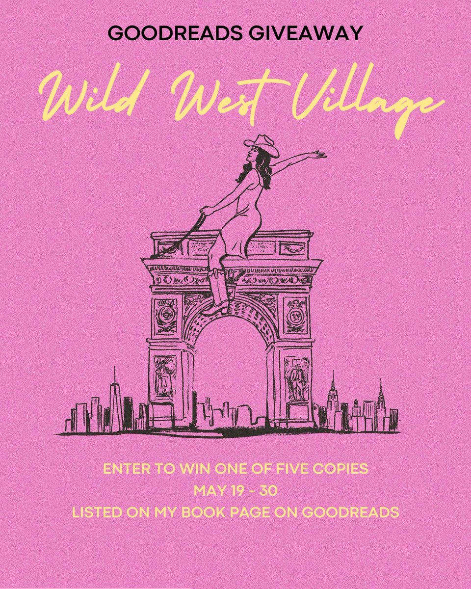 In honor of my book #wildwestvillage getting 1,000 (almost all glowing 😅) reviews on <a href="/goodreads/">Goodreads</a> me and the mega babes at <a href="/SimonBooks/">Simon & Schuster</a> are giving away a few copies.

Click the link below to enter to win yours now 🖤
goodreads.com/giveaway/show/…