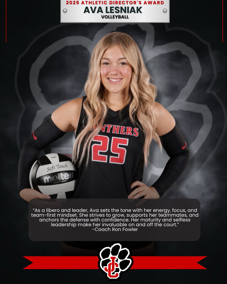 Congratulations to Ava Lesniak for being the 2025 AD Award winner for volleyball! #ProudtobeJC