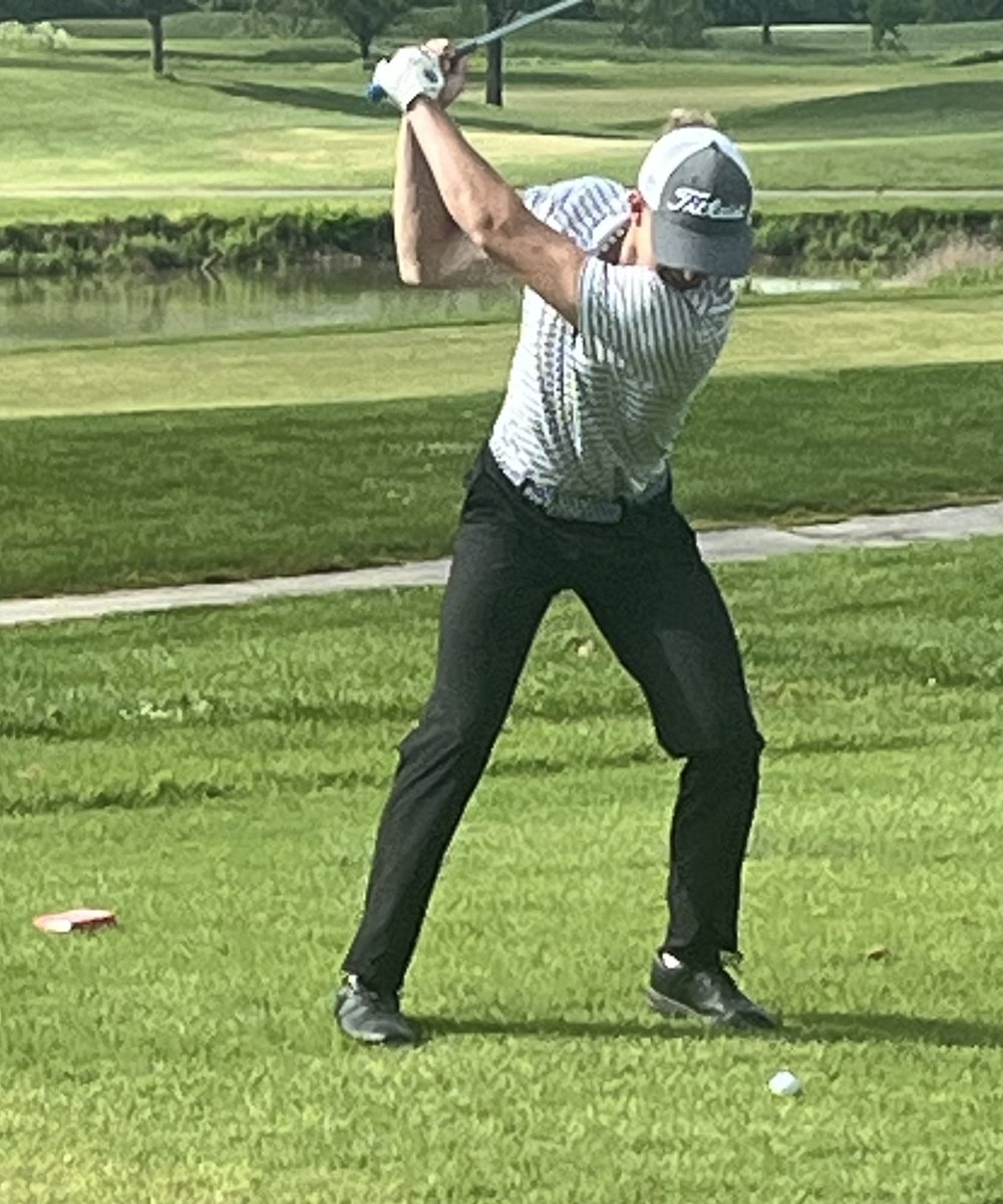 LSNGolf's tweet image. Carter shot a 1 over par 73 at the state tournament held at Rivercut. He is in 16th place after day 1.