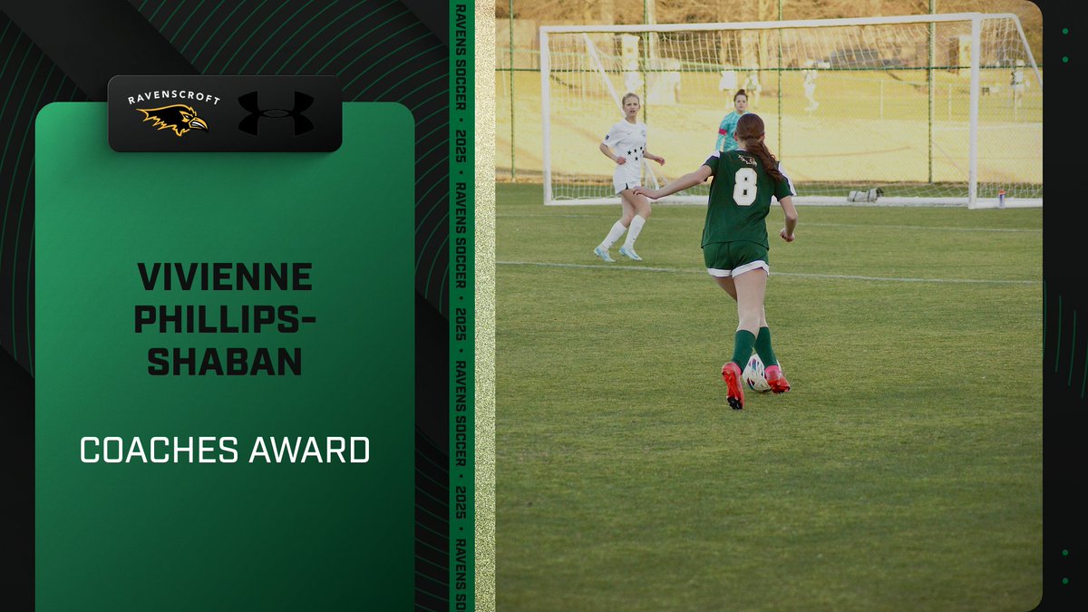 Ravens_GSoccer's tweet photo. Our Ravens Coaches Award for the 2025 Season is Vivenne Phillips-Shaban! Great work Viv! 🔥⚽️ https://t.co/aKWBM4bgJF