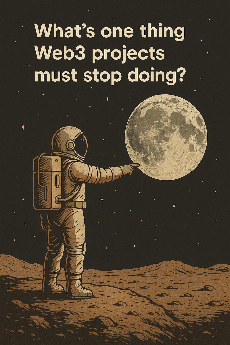 What’s one thing Web3 projects must stop doing?
Overpromising without delivering.

In a space built on trust and transparency, hyping features that never launch only hurt credibility. Focus on real value, not just noise.