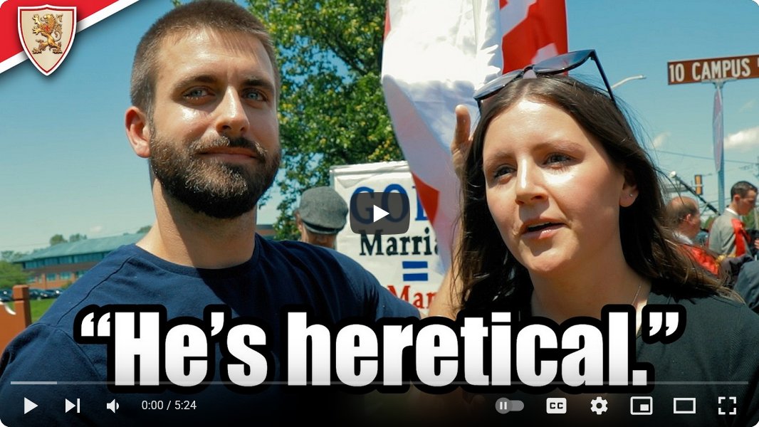 Victory! 

Fr. James Martin Cancelled After Catholic Protest 
Watch: youtu.be/Bww36B7iCxk?si… 

Fr. James Martin, the so-called "Rainbow Jesuit," was set to speak at Holy Family University’s 2025 graduation on May 17—until faithful Catholics took a stand.  

After a TFP Student