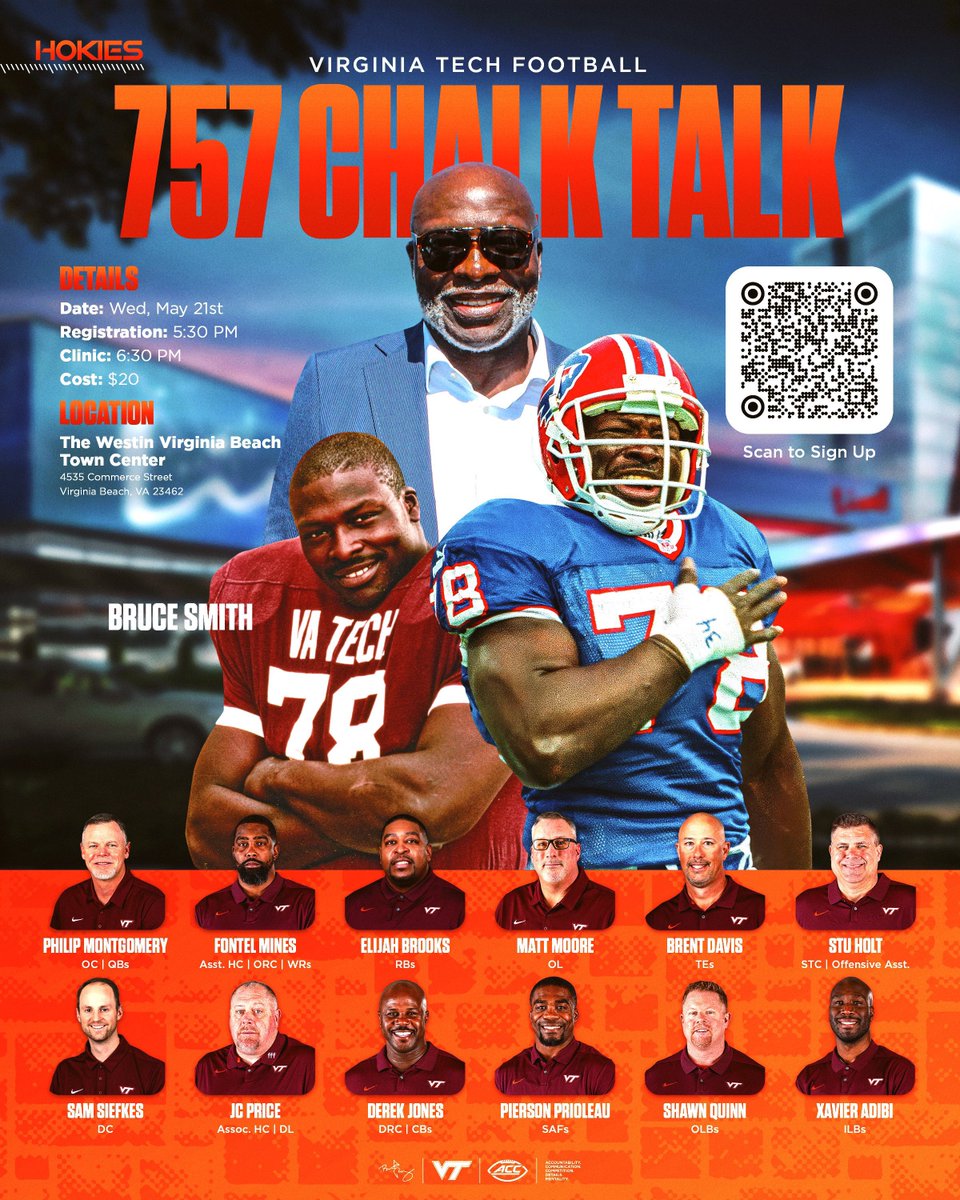 🚨 Calling all HS Coaches 🚨

It’s not too late to sign up for our Chalk Talk this Wednesday in the 757! Click the 🔗 below to register 😎

🔗 vthoki.es/757ChalkTalk

#ThisIsHome | #TeamOverMe
