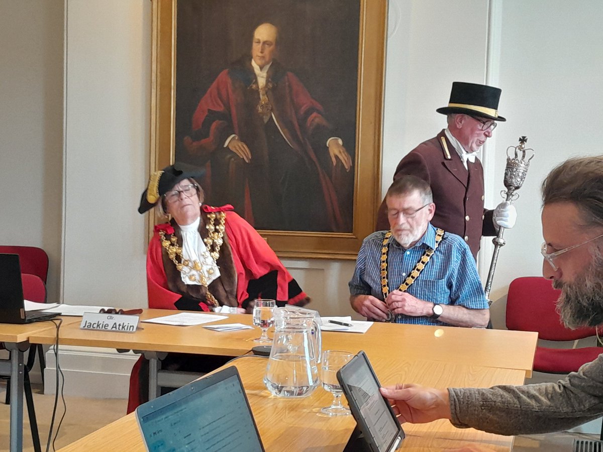 A fantastic two year's of service as Deputy Mayor and Mayor of Monmouth by David Evans. Congratulations to new Mayor Jackie Atkin and her deputy Rob Barrell.