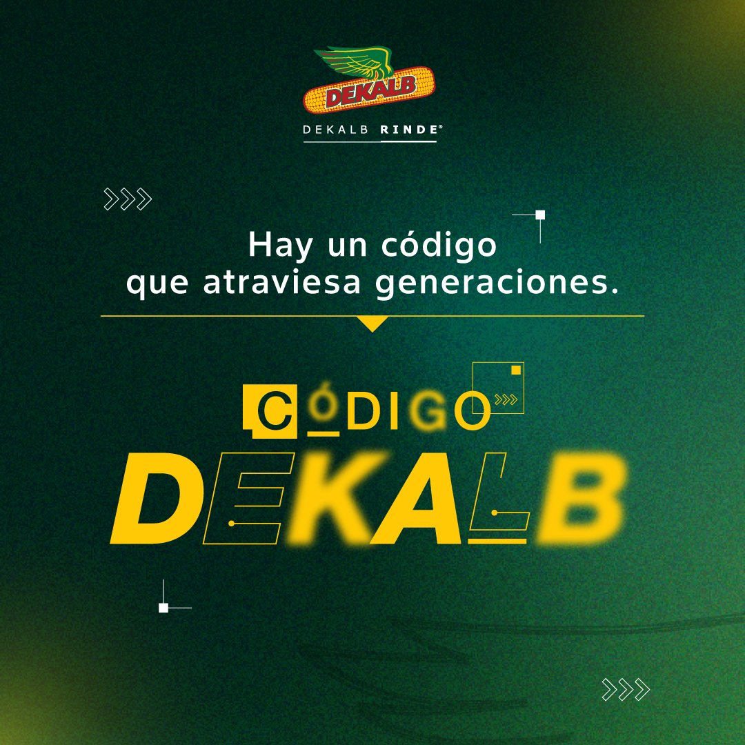 En el campo hay un código, uno que se transmite de generación en generación.
Que está en la tierra, en las decisiones, en el rinde.

🌽 Ese código, es Dekalb.

Estabilidad, rendimiento y tecnología en cada campaña.