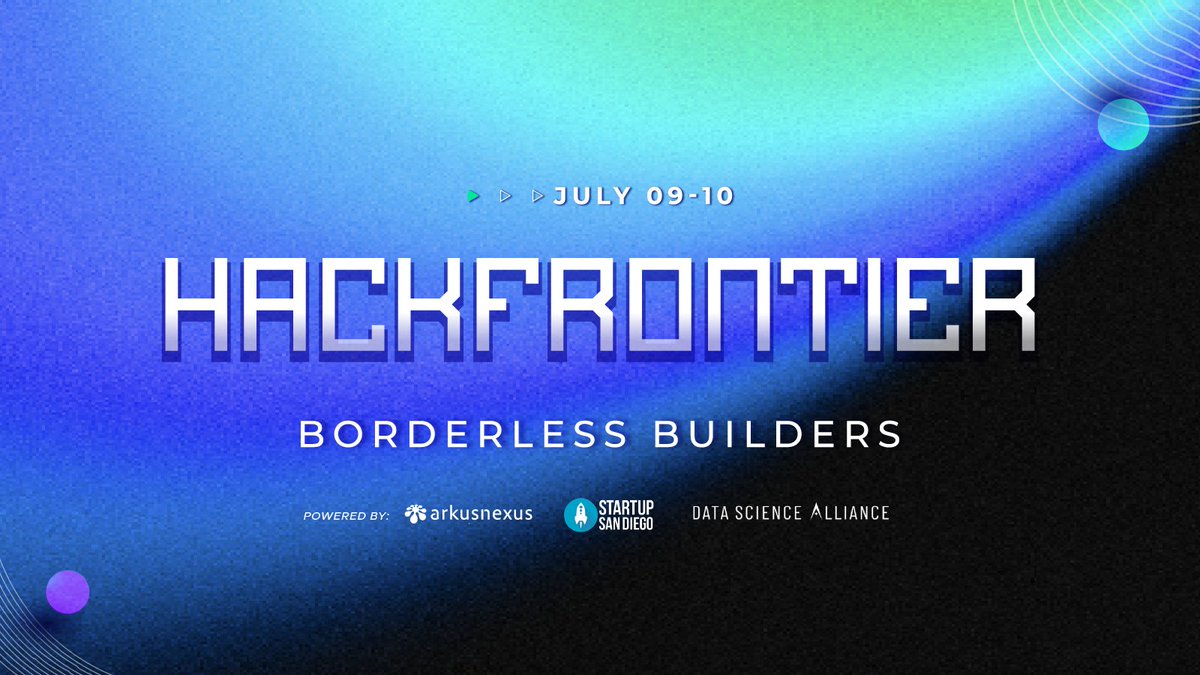 Introducing Hackfrontier: a new hackathon uniting SoCal and Baja’s builders.

Join us on July 9–10 where 100+ developers, designers, and innovators will come together at Brain Corp HQ for 16 hours of hands-on building.

🚀 RSVP here: lu.ma/897civ83