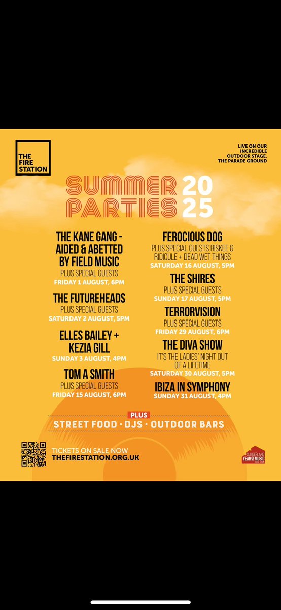 TheKaneGang (@thekanegang) on Twitter photo The <a href="/FireStationSun/">The Fire Station</a> Summer Parties 2025 line-up!
The Kane Gang, aided and abetted by <a href="/fieldmusicmusic/">Field Music</a> plus Special Guests are excited to open this on Friday 1st August!
Tickets β‘οΈ
thefirestation.org.uk/spektrix/Choos⦠The <a href="/FireStationSun/">The Fire Station</a> Summer Parties 2025 line-up!
The Kane Gang, aided and abetted by <a href="/fieldmusicmusic/">Field Music</a> plus Special Guests are excited to open this on Friday 1st August!
Tickets β‘οΈ
thefirestation.org.uk/spektrix/Choosβ¦