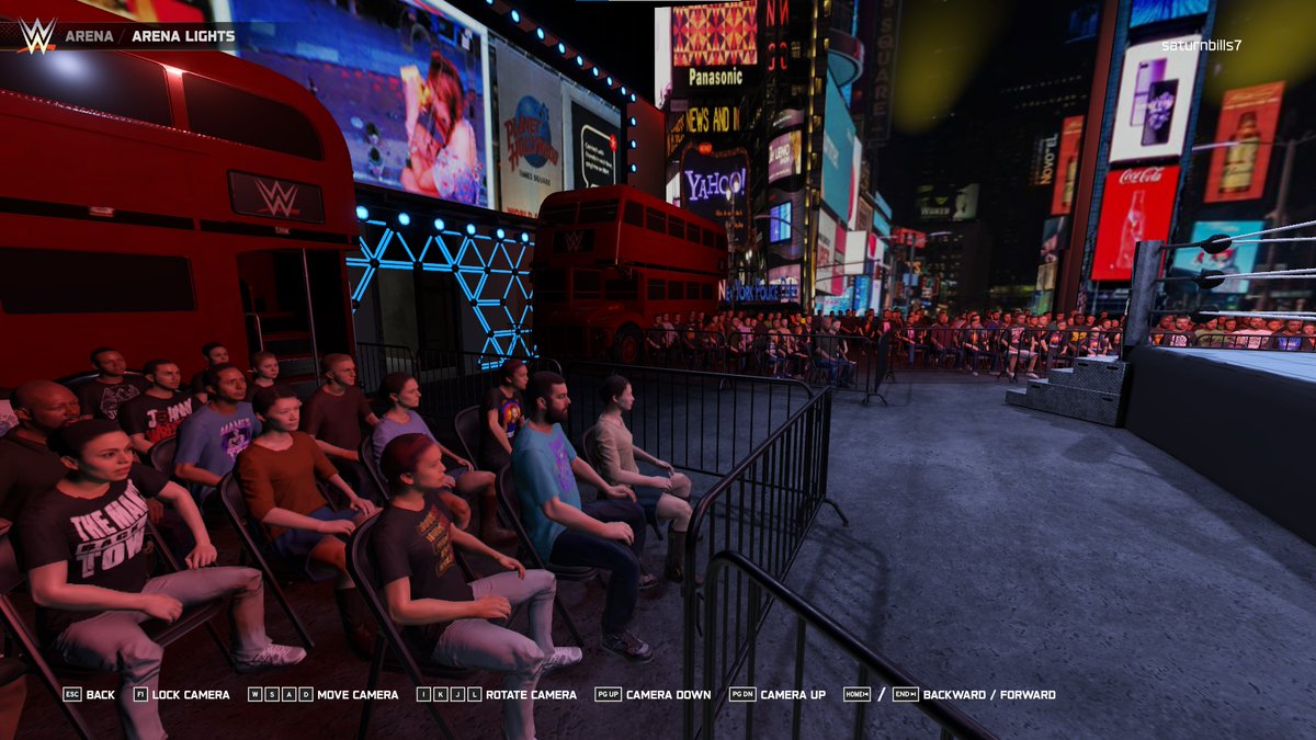 PrinceMartyM's tweet photo. WWE in time square #WIP #WWE2K25 

will also do a retro version and a brawl arena aswell :) https://t.co/AtoDgYGxju