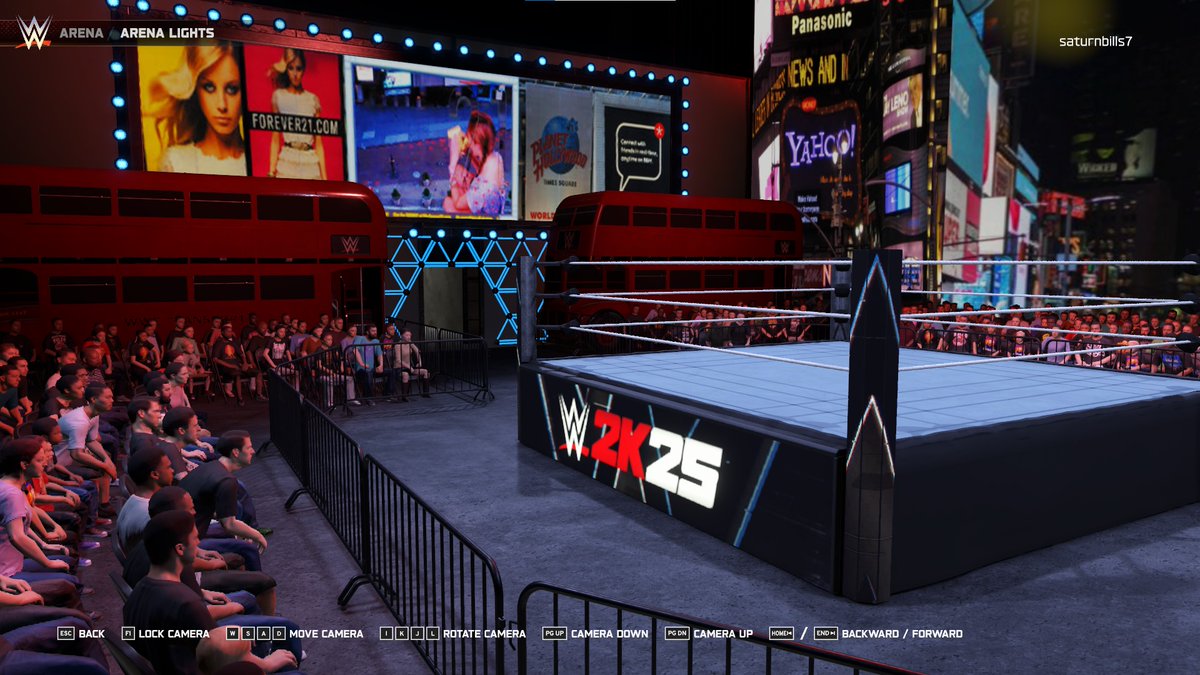 PrinceMartyM's tweet photo. WWE in time square #WIP #WWE2K25 

will also do a retro version and a brawl arena aswell :) https://t.co/AtoDgYGxju