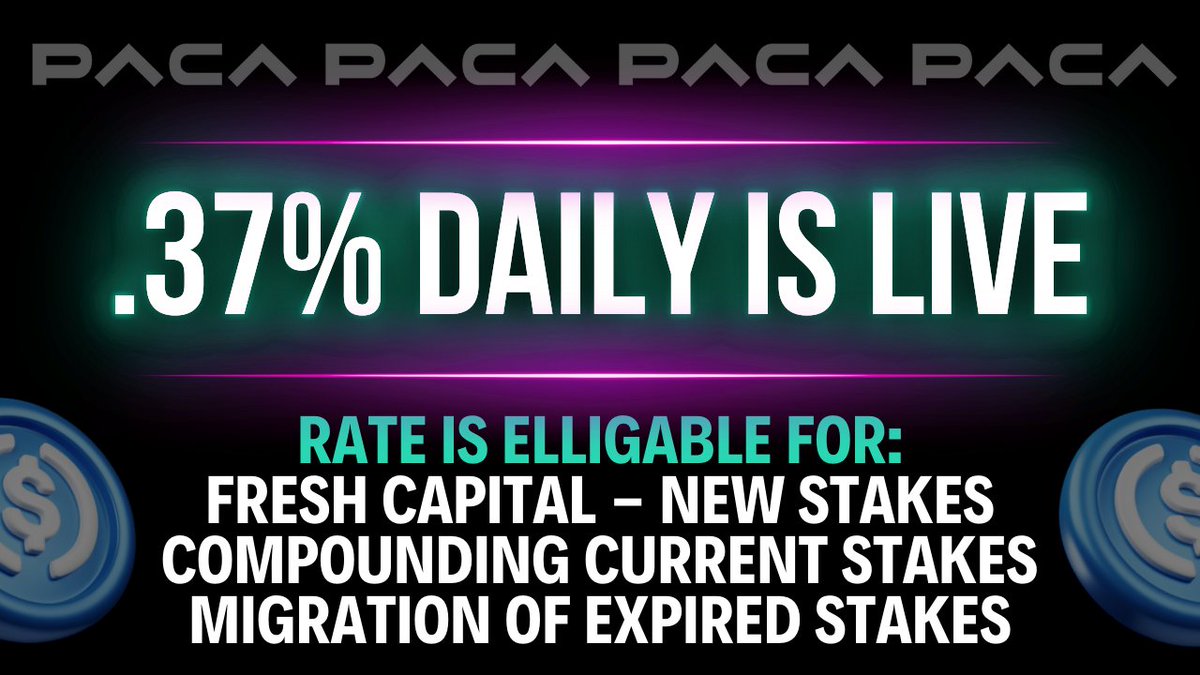 You asked and we delivered, just in a different way! 😆

If you DM's and asked for .37% when switching your stakes from one chain to another, here it is. 

The rate is site wide, so use it for:
Expired stake migrations
New stakes with fresh capital
Compounding stakes