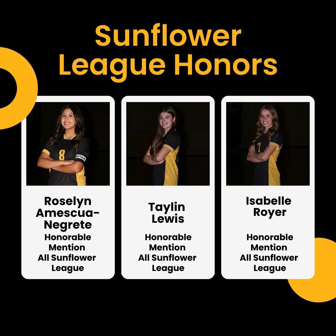 So proud of all of our players. Congrats to the following for earning All Sunflower League honors.