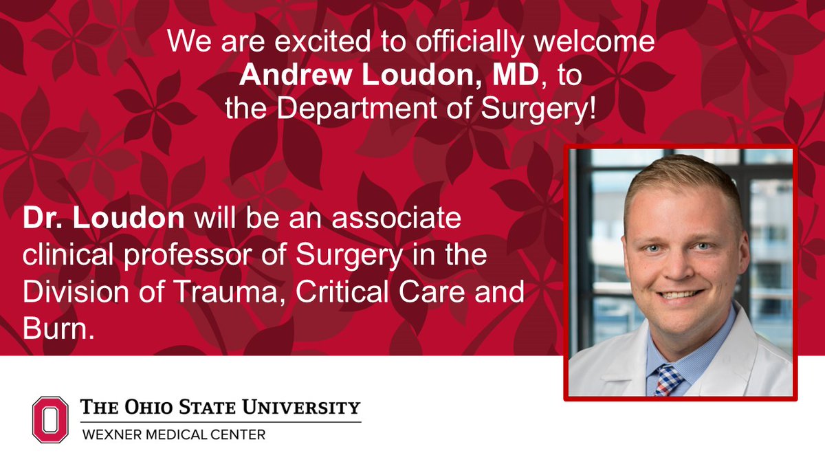 We’re excited to welcome Dr. Andrew Loudon back to the Department of Surgery! A former #OhioStateSurg fellow, he'll be returning to the TEAM this October. Join us in congratulating him on this new chapter! ⭕️🙌🙏⭕️