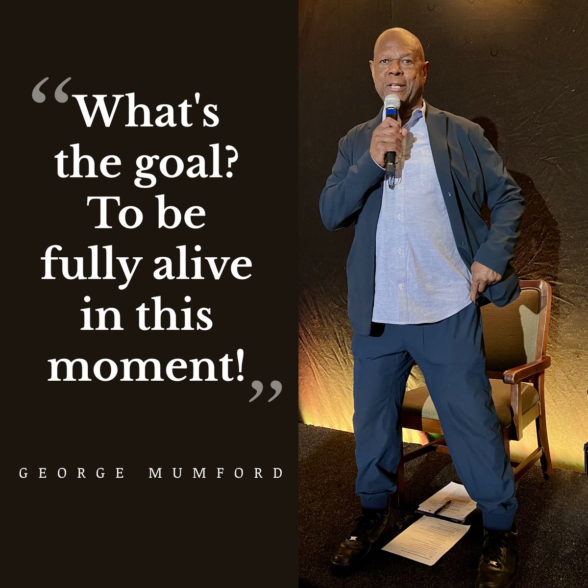 When people ask me what the goal is… of my work, of their work, or what I want for everyone, it’s this!

Photo from my recent talk at PPE. 🙏🏾