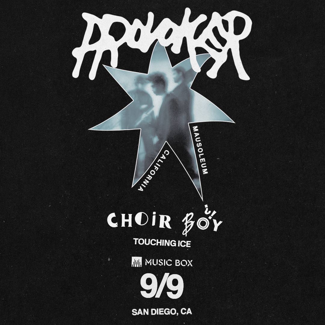 🖤 JUST ANNOUNCED 🖤
Provoker takes the stage at Music Box on Tuesday, September 9, with the hauntingly sublime Choir Boy and the shadowy synthwave of Touching Ice.

🎟 lnk.musicboxsd.com/Provoker090925

#Provoker #ChoirBoy #TouchingIce #MusicBoxSD #PostPunk #Darkwave #LiveInSanDiego