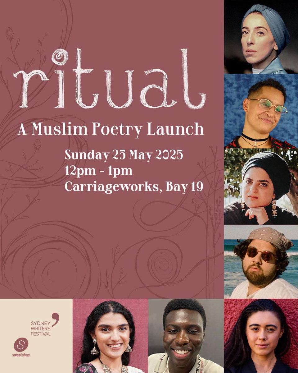 📚 DARTS is proud to support <a href="/sweatshopws/">sweatshop</a>' launch of RITUAL: A Collection of Muslim Australian Poetry — the first-ever anthology of its kind!

🗓️ May 25 <a href="/SydWritersFest/">Sydney Writers' Festival</a>. Featuring readings &amp; talks by award-winning poets: swf.org.au/program/season…

#SydneyWritersFestival