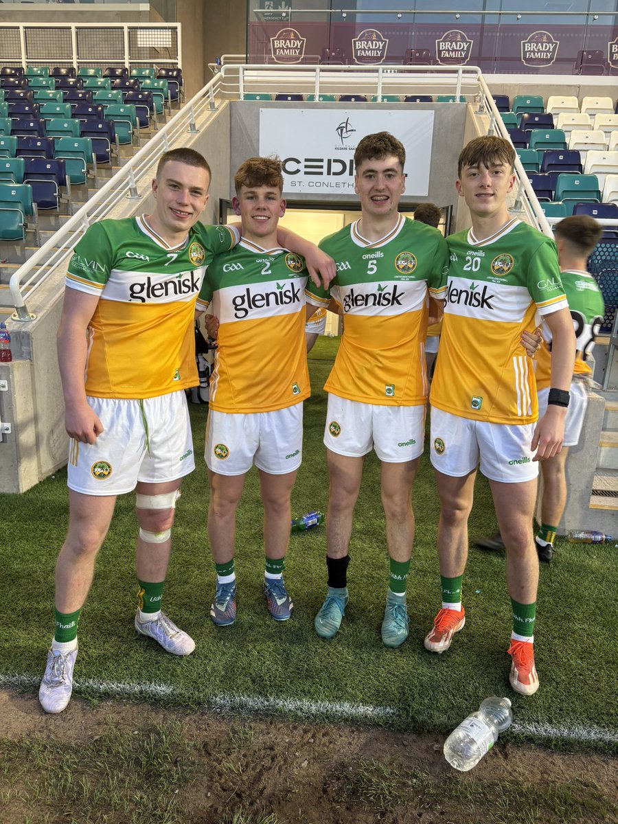 ClgAnTulachMhor's tweet photo. Introducing our 4 Leinster championship winners with the Offaly, well done to Eoin, Caden, Patrick, Darragh and all the players and management https://t.co/mACWkbXRCy
