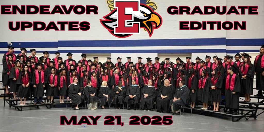 Endeavor High School (@endeavoreagles) on Twitter photo Endeavor🦅 Updates: Graduation Edition🎓 Check out our newsletter all about our graduates and our upcoming move to the McMullan Complex <a href="/channelviewisd/">Channelview Independent School District</a> secure.smore.com/n/n1m6h Endeavor🦅 Updates: Graduation Edition🎓 Check out our newsletter all about our graduates and our upcoming move to the McMullan Complex <a href="/channelviewisd/">Channelview Independent School District</a> secure.smore.com/n/n1m6h