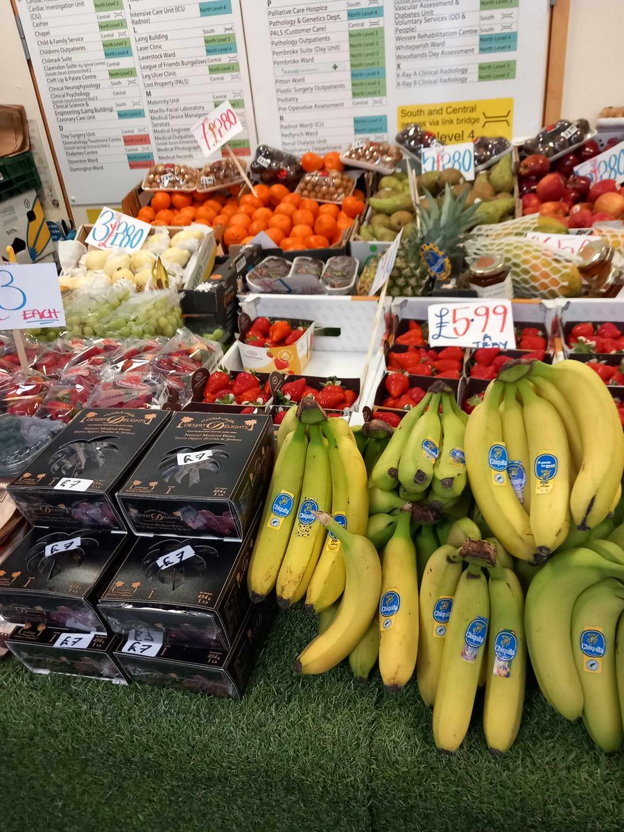 Radio Odstock www.radioodstock.org.uk (@odstockradio) on Twitter photo If you're at <a href="/SalisburyNHS/">Salisbury Hospital</a> on Wednesdays and/or Thursdays, do look for the Five a Day Greengrocer
Just head straight on inside the Main Entrance until you reach the Level 3 corridor.
Such quality fruit and vegetables on offer!
#salisbury #hospital #greengrocer If you're at <a href="/SalisburyNHS/">Salisbury Hospital</a> on Wednesdays and/or Thursdays, do look for the Five a Day Greengrocer
Just head straight on inside the Main Entrance until you reach the Level 3 corridor.
Such quality fruit and vegetables on offer!
#salisbury #hospital #greengrocer