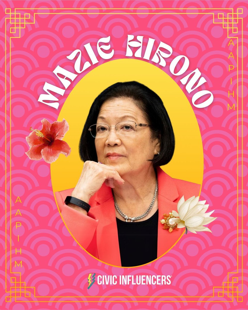 Spotlighting Senator Mazie Hirono🌟 As the first Asian-American woman in the U.S. Senate, her unwavering dedication to justice and equality shines. From healthcare advocacy to supporting immigrant communities, she embodies courage and conviction. #AAPIHeritageMonth