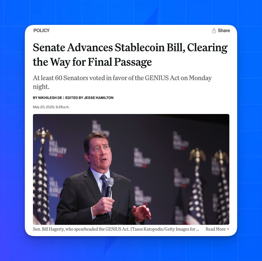 utxostack's tweet image. 📜 The U.S. Congress just passed the GENIUS Act — a milestone for stablecoin regulation.

But this isn’t just a win for Ethereum.
It’s a massive unlock for Bitcoin + Lightning to enter the real-world stablecoin economy. 🧵👇