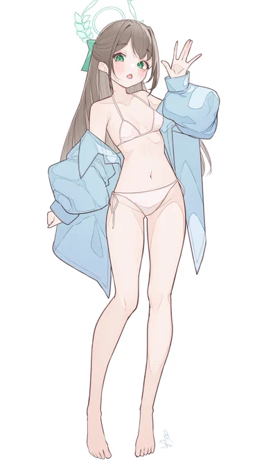 水着バンドアイリ#ブルアカ 