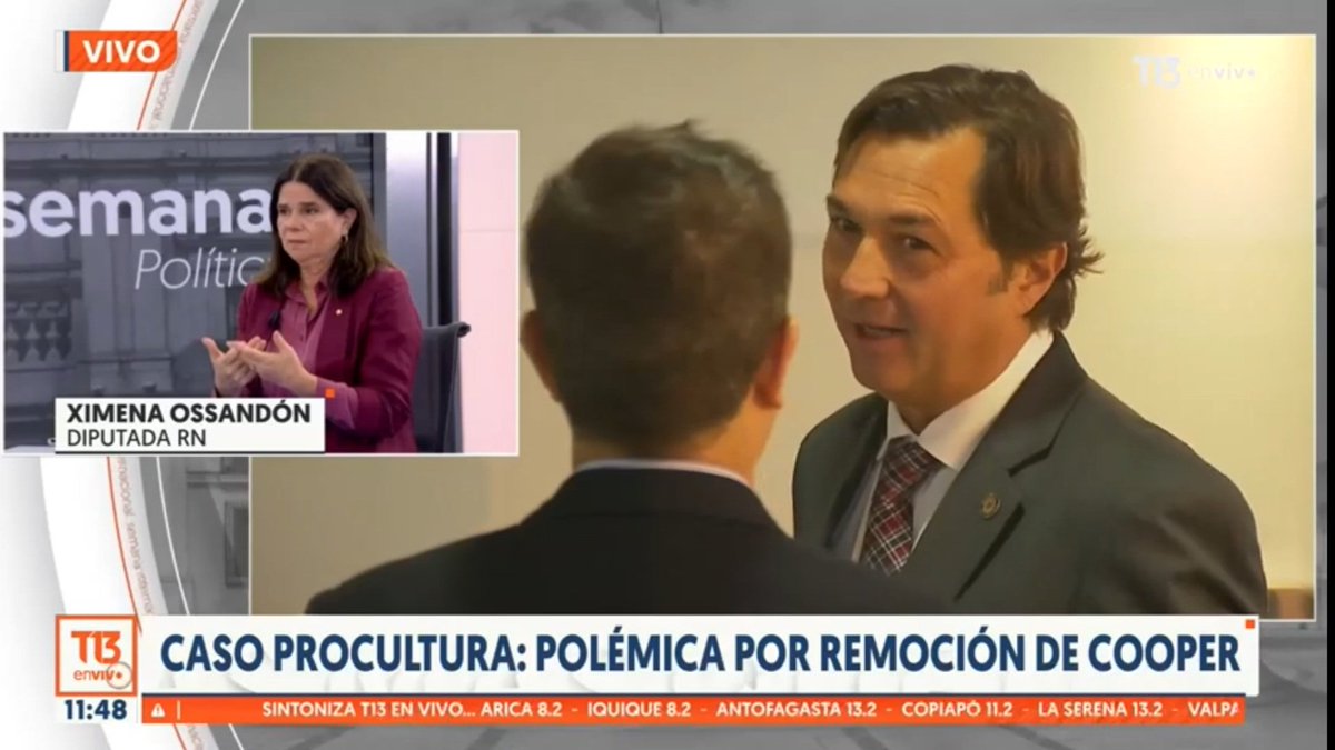 d_rojas_75's tweet image. Cuando la inmensa mayoría de los chilenos estamos indignados con la remoción del fiscal Cooper por presión de la izquierda,  alguien de Chilevamos, específicamente la diputada Ximena Ossandón, sale en tv apoyando la remoción. Y luego quieren crean en ellos? #Procultura #Cooper