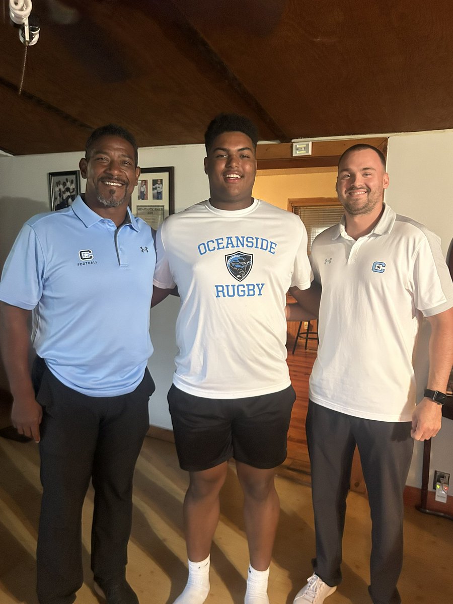 Mike70Jones's tweet image. Thank you @CoachRAPinilla @JacksonEskierka for the in home visit tonight! @CitadelFootball @CoachLaPradOCA @LandsharkPower @OceansideFootb1