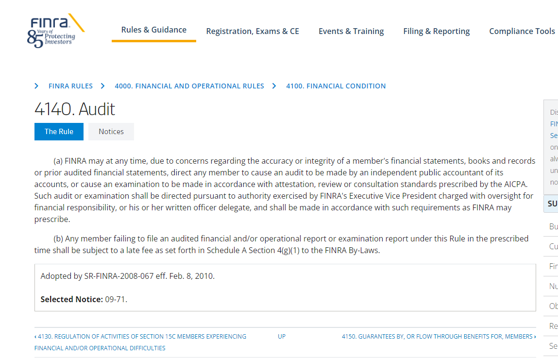 MetaGuyMarduk's tweet image. C'mon, Ralph.

"FINRA may AT ANY TIME due to concerns regarding the accuracy or integrity of a member's books and records, direct any member to cause an audit..."

They gave you a non answer in response to the #MMTLPOPENLETTER saying they had no authority over all financial