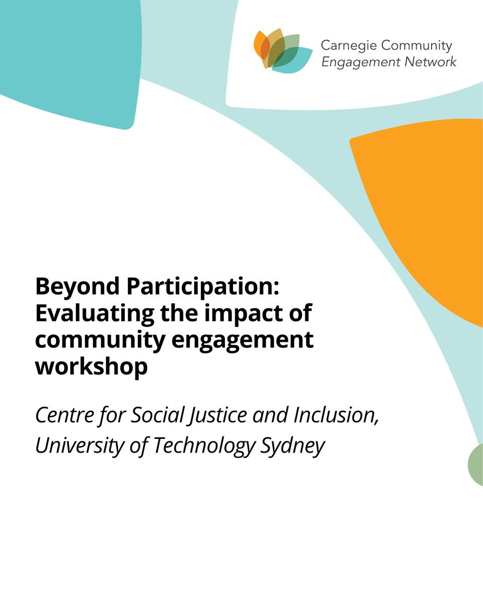 On Tues 27th May (12pm - 3pm AEST), join us for an online workshop where we will unpack the nexus between engagement and impact, and how evaluation can help us to better understand the work we are doing with communities.

Learn more and register here &gt; events.humanitix.com/beyond-partici…