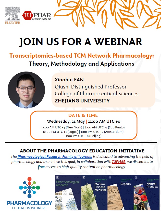 📢 Do not miss the next Webinar of the Pharmacology Education Initiative, a collaborative effort between IUPHAR and Elsevier!

🔗 Register now to assure your certificate of attendance after the webinar: events.teams.microsoft.com/event/1c08a830…