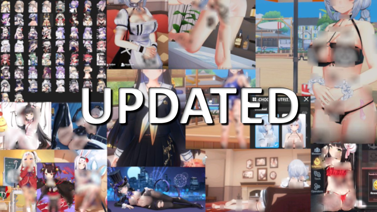 Lo and behold I finished updating (almost) all my past mods! the last big update broke a lot of them after all &gt;.&lt; Get them right now by becoming a free member of my p*treon :3