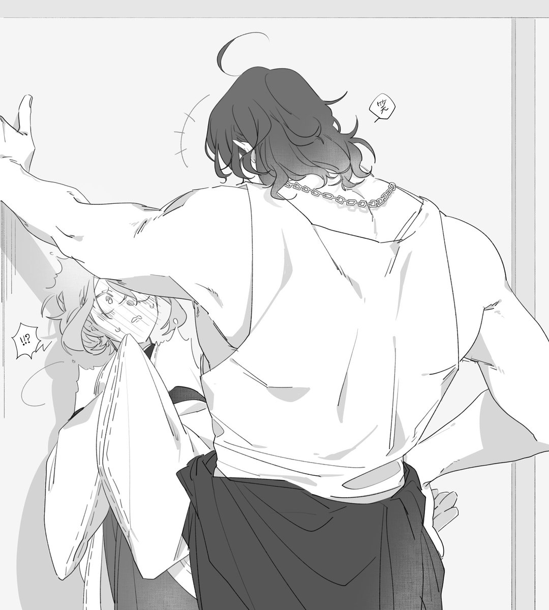 にほおじの髪下ろしてる姿描くの好き😌
エロさ倍増なおじに翻弄される審神者ちゃん 